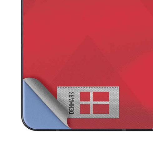 Denmark Soccer Flag Galaxy Z Fold5 5G Skin